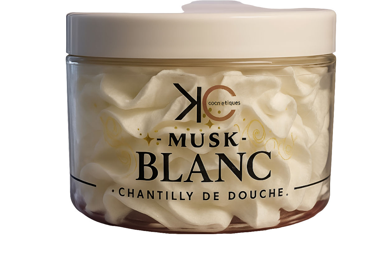 Chantilly de douche musk blanc