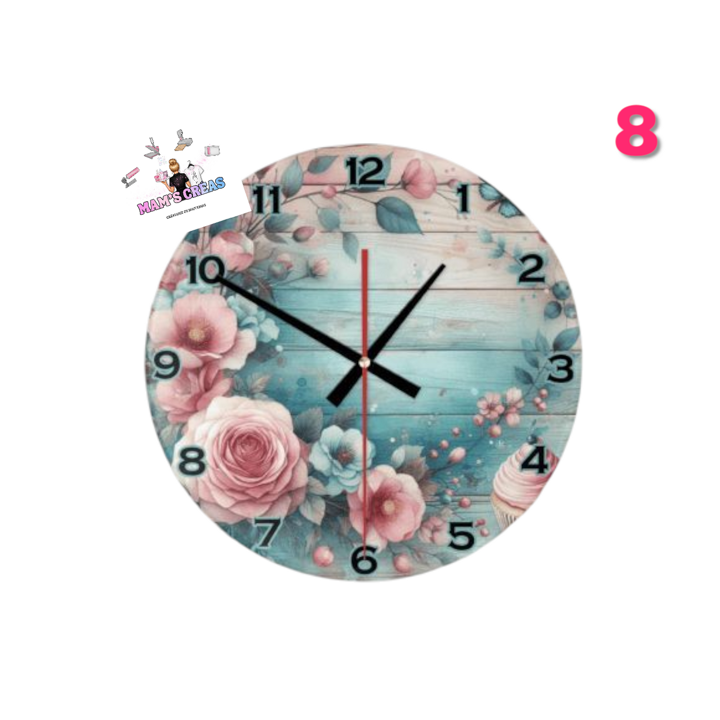 IMAGES POUR HORLOGES 20 CM (Ne sera pas vendu sans l'horloge)