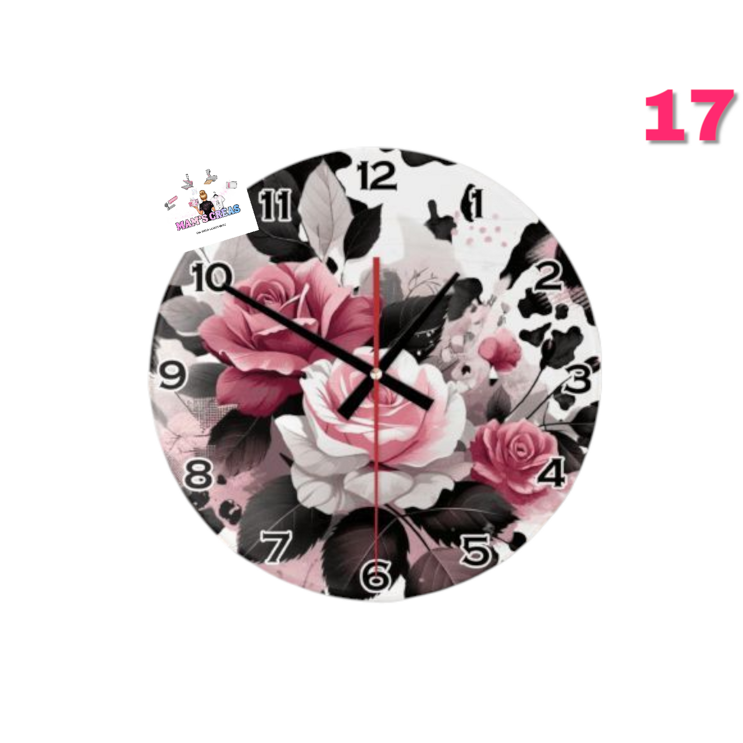 IMAGES POUR HORLOGES 20 CM (Ne sera pas vendu sans l'horloge)