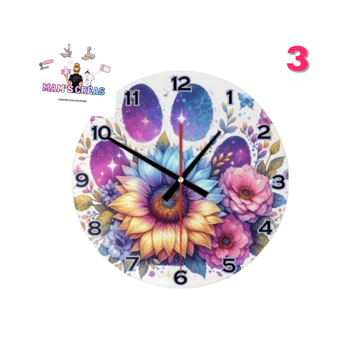 IMAGES POUR HORLOGES 20 CM (Ne sera pas vendu sans l'horloge)