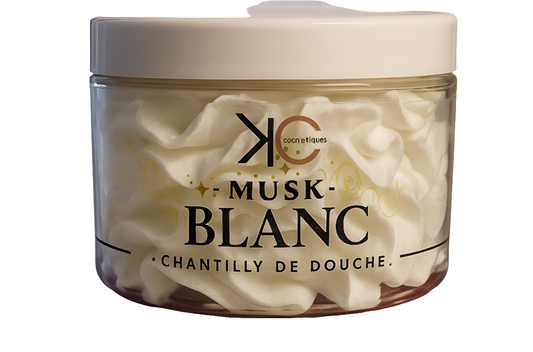 Chantilly de douche musk blanc